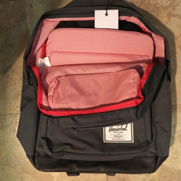 Herschel charcoal NWT back pack - Picture 5 of 6